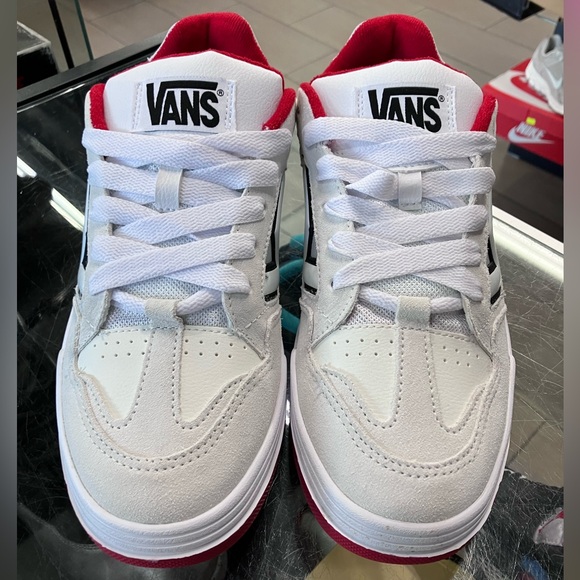 Vans Upland White Red Black Size 10 - Picture 3 of 8